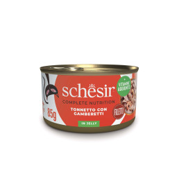 Schesir Cibo Umido Completo per Gatti in Gelatina Lattine da 85 gr