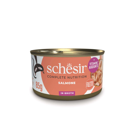 Schesir Cibo Umido Completo per Gatti in Gelatina Lattine da 85 gr