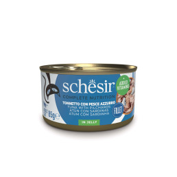 Schesir Cibo Umido Completo per Gatti in Gelatina Lattine da 85 gr