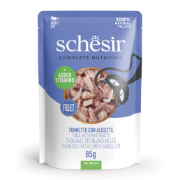 Schesir Complete Nutrition Filets in Gelee für ausgewachsene Katzen