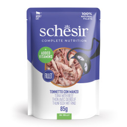 Schesir Complete Nutrition Filetes en gelatina para gatos adultos