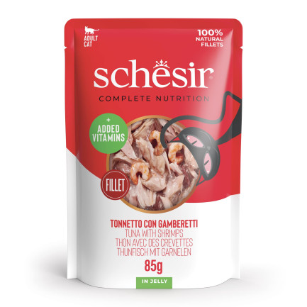 Schesir Complete Nutrition Fillets in Jelly for Adult Cats