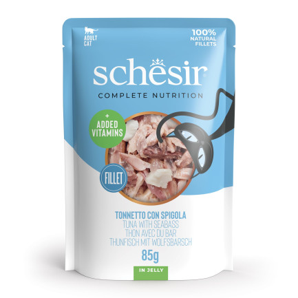 Schesir Complete Nutrition Fillets in Jelly for Adult Cats
