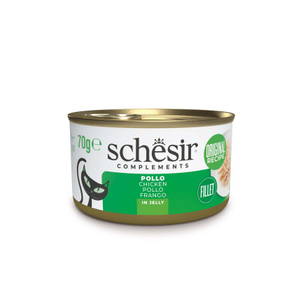 Schesir Cibo Umido Complementare in Lattine da 70 gr per Gatti