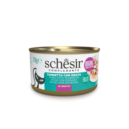 Schesir Cibo Umido Complementare in Lattine da 70 gr per Gatti