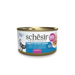 Schesir Cibo Umido Complementare in Lattine da 70 gr per Gatti