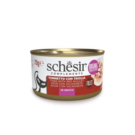 Schesir Cibo Umido Complementare in Lattine da 70 gr per Gatti