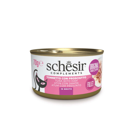 Schesir Cibo Umido Complementare in Lattine da 70 gr per Gatti