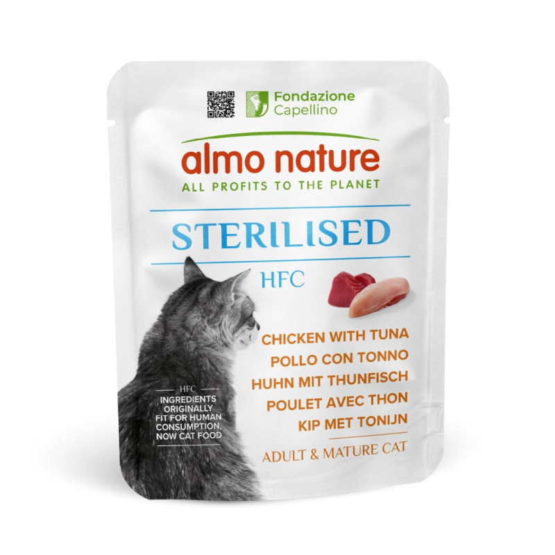 Almo Nature HFC Tonno: Umido Monoproteico per Gatti Sterilizzati