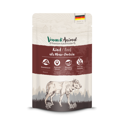 Venandi Animal Alimento Húmedo Monoproteico para Gatos