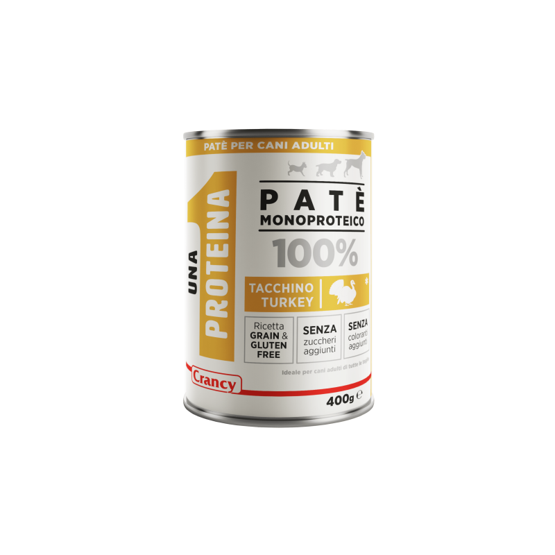 Crancy - Crancy 1 Proteina Pate' Monoproteico Tacchino Per Cani img