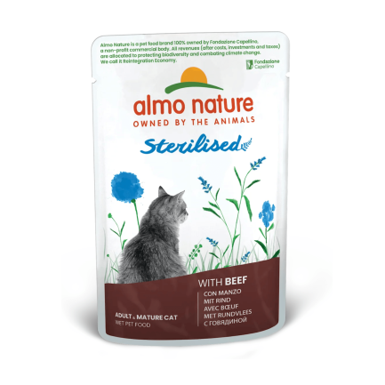 Almo Nature Nourriture humide stérilisée pour chats