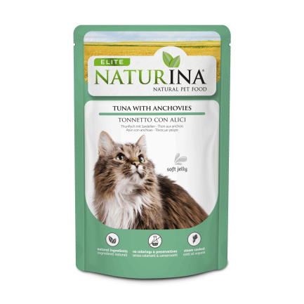 Naturina Elite Soft Jelly Cibo Umido per Gatti
