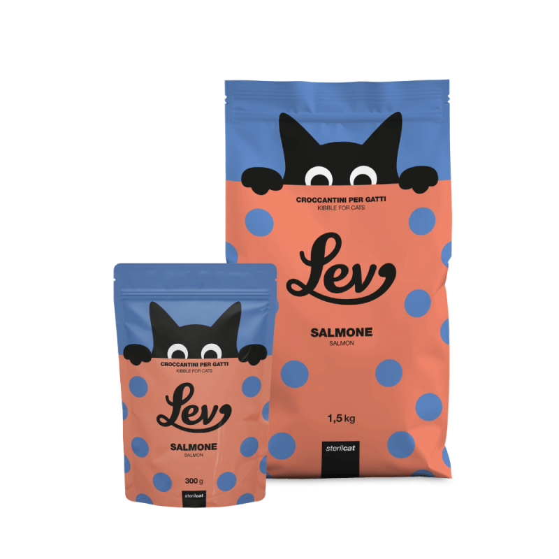 Lev - Lev Crocchette Sterilcat Salmone Per Gatti Sterilizzati img
