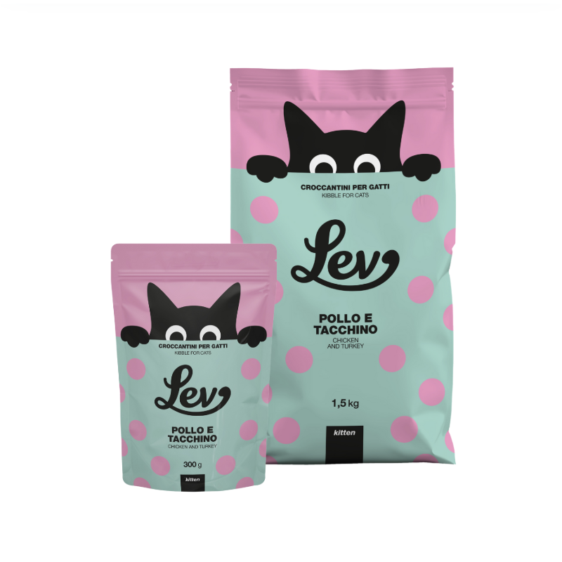 Lev - Lev Crocchette Kitten Al Pollo E Tacchino Per Gattini img
