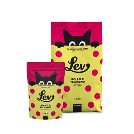 LEV Croquettes Adultes Poulet et Dinde pour chats