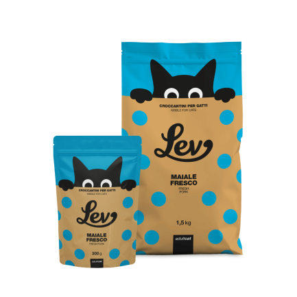 LEV Croquettes Adult Pig für Katzen