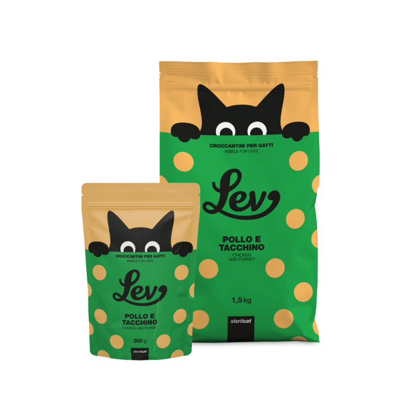 Lev - Lev Crocchette Sterilcat Pollo E Tacchino Per Gatti Sterilizzati img