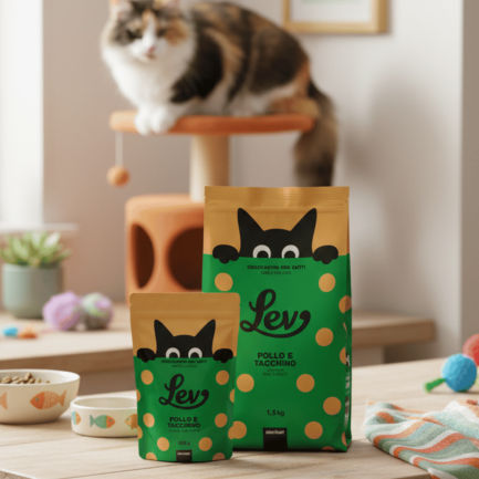LEV Crocchette Sterilcat Pollo e Tacchino per Gatti Sterilizzati