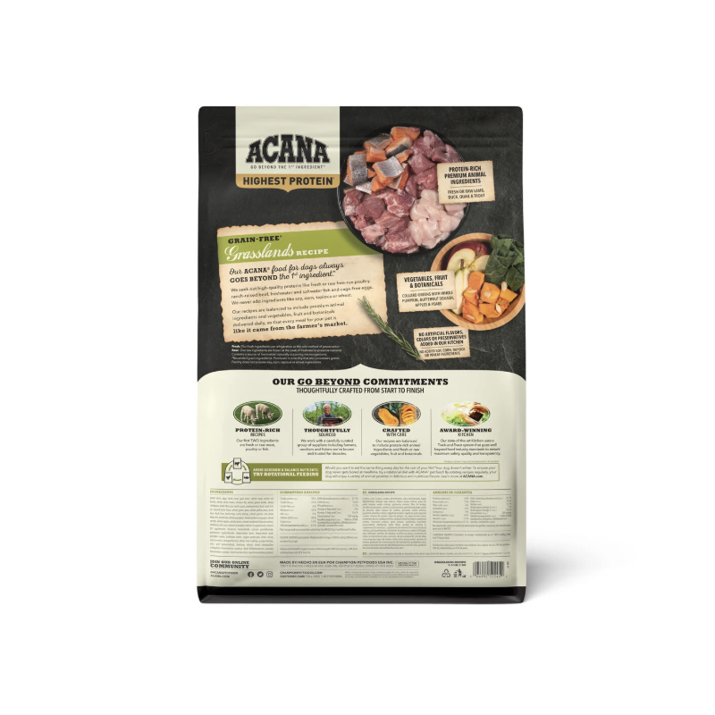 Acana Grasslands dog kibble with grain-free lamb | Paco