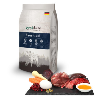 Venandi Animal Agnello Cibo Secco per Gatti