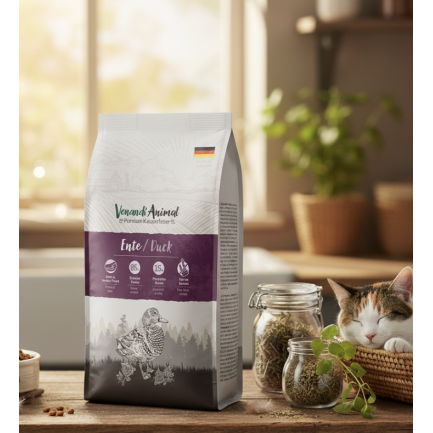 Venandi Animal Duck nourriture sèche pour chats