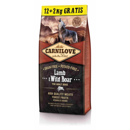 Carnilove Agnello e Cinghiale Crocchette per Cani Adulti
