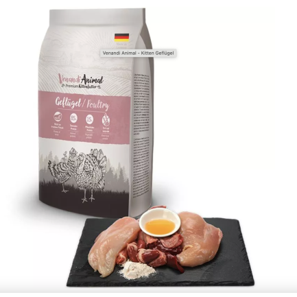 Venandi Animal Kitten Cibo Secco per Gatti