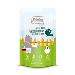 Mjamjam Chicks & Friends 125 g comida húmeda para gatos adultos