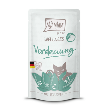 Mjamjam Wellness Digestion Sachets de 125 g pour chats adultes