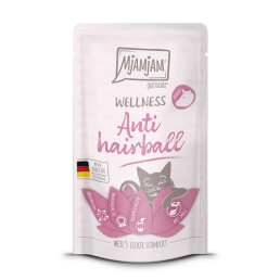 Mjamjam Wellness Anti Hairball 125 g saszetki dla dorosłych kotów