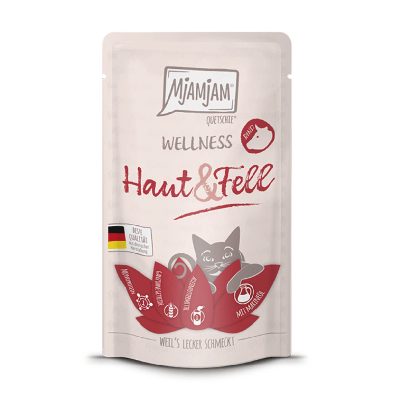 Mjamjam - Mjamjam Wellness Pelle E Pelo 125 Gr Bustine Per Gatti Adulti img
