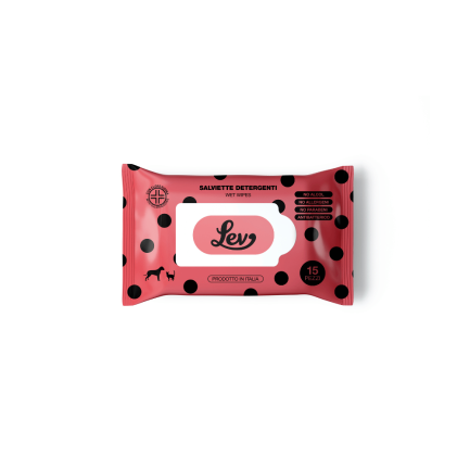 Toallitas higiénicas Lev para perros y gatos