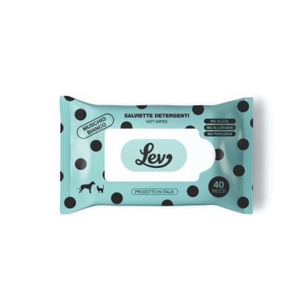 Toallitas higiénicas Lev para perros y gatos