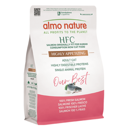 Almo Nature HFC Nuestro mejor salmón muy apetitoso para gatos