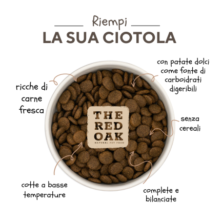 The Red Oak Schweinefleisch und Apfel getreidefrei für Hunde