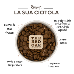 The Red Oak Anatra e Arancia Grain Free per Cani