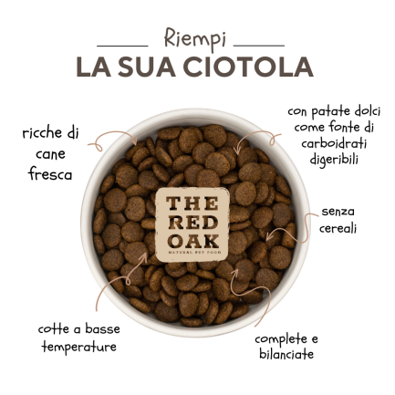 The Red Oak Anatra e Arancia Grain Free per Cani
