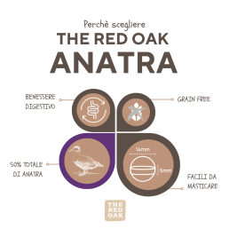 The Red Oak Anatra e Arancia Grain Free per Cani