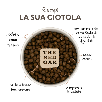 The Red Oak Puppy Pollo Tacchino e Salmone Grain Free per Cuccioli