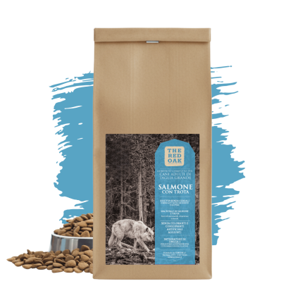 La trucha y el salmón Red Oak Grain Free para perros grandes