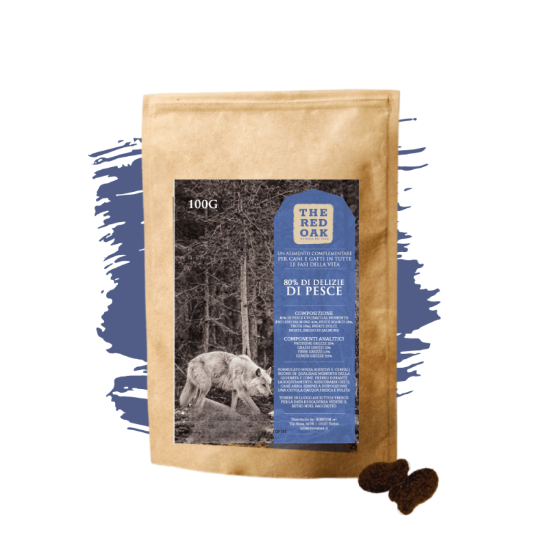 The Red Oak - The Red Oak Grain Free Delizie Di Pesce Snack Per Cani img
