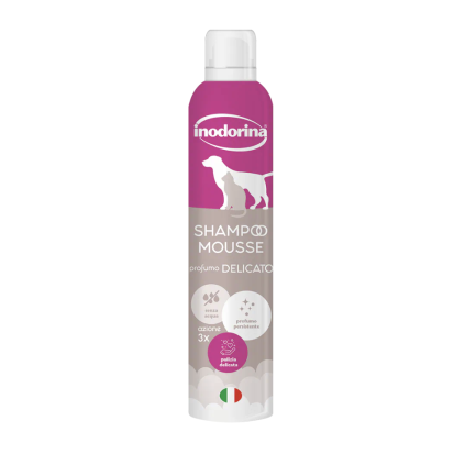 Inodorina Shampoo Mousse a Secco per Cani e Gatti