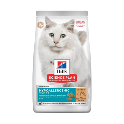 Hill's Science Plan Hypoallergenic Adult con huevos e insectos para gatos