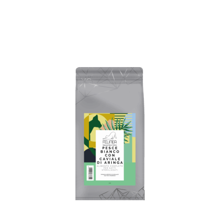 Felinea Sterilized Pesce Bianco con Caviale di Aringa Grain Free per Gatti