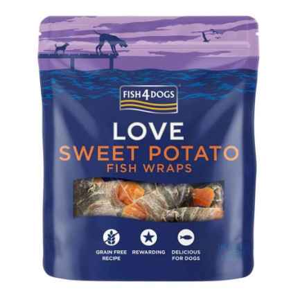 Fish4Dogs Love Treats Snacks naturales de pescado para perros