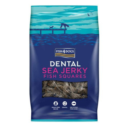 Fish4Dogs Dental Sea Jerky Naturalne przekąski z rybiej skóry dla psów