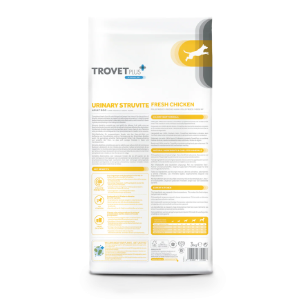 Trovet Plus Urinary Struvite with Fresh Chicken pour chiens