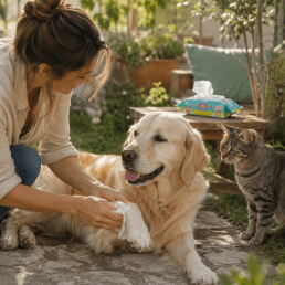 Best Friend Salviette Igienizzanti 30 pz Mela e Camomilla per Cani e Gatti