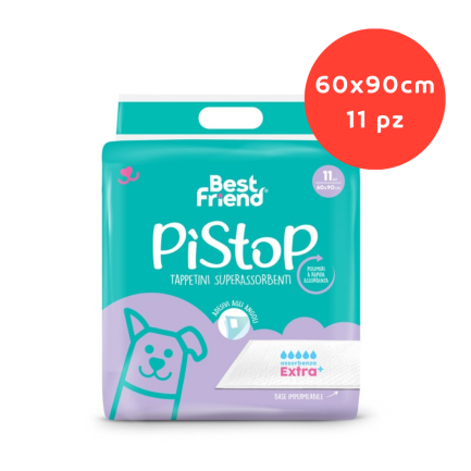 Best Friend PiStop Extra Tappetini Assorbenti con Adesivi per Cani